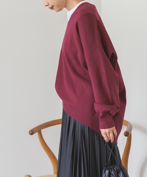 「hunch」 長袖ニット FREE ライトグレー レディース_画像3