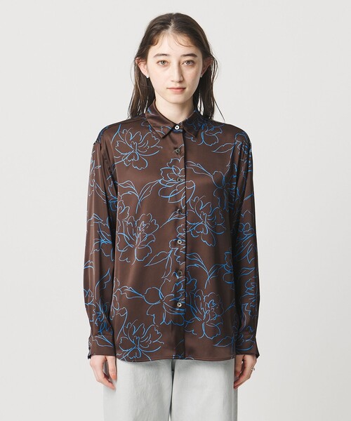 Q UNITED ARROWS ユナイテッドアローズ 花柄 ブラウス シャツ フラワー柄 ブラウス｜ユナイテッドアローズ公式通販 - UNITED ARROWS