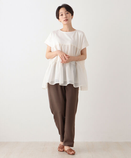 「Afternoon Tea」 半袖カットソー MEDIUM ブルー レディース_画像2