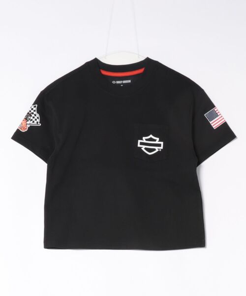 ハーレーダビッドソン レースデザインボタンシャツ レディース XS フォーエバー・レーサー・フォントTシャツ -ハーレーダビッドソン公式
