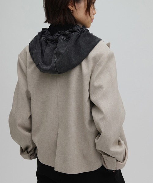 ジャケット・アウター Ameri und Flowing Collar Short COAT Ameri（アメリ）の「UND FLOWING COLLAR SHORT COAT（その他アウター