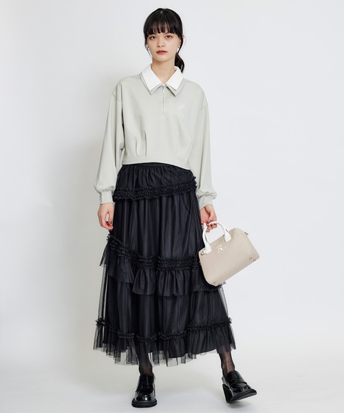REDYAZEL（レディアゼル） スカート ソフトチュールフリルロング