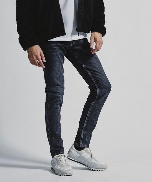 「5351 POUR LES HOMMES」 スキニーデニムパンツ 46 ネイビー メンズ_画像2