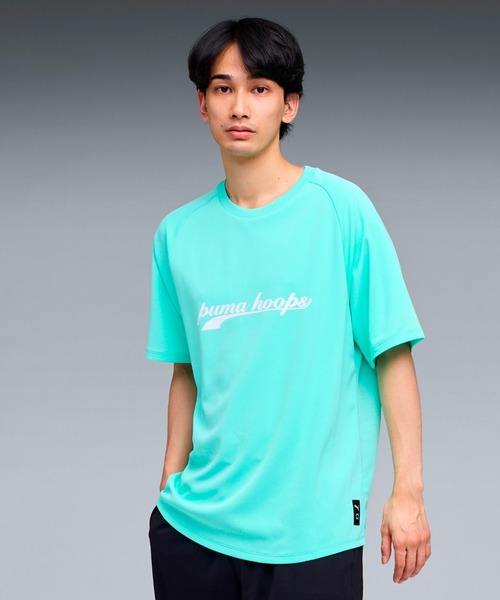 PUMA（プーマ） tシャツ メンズ バスケットボール シンプル ビッグロゴ