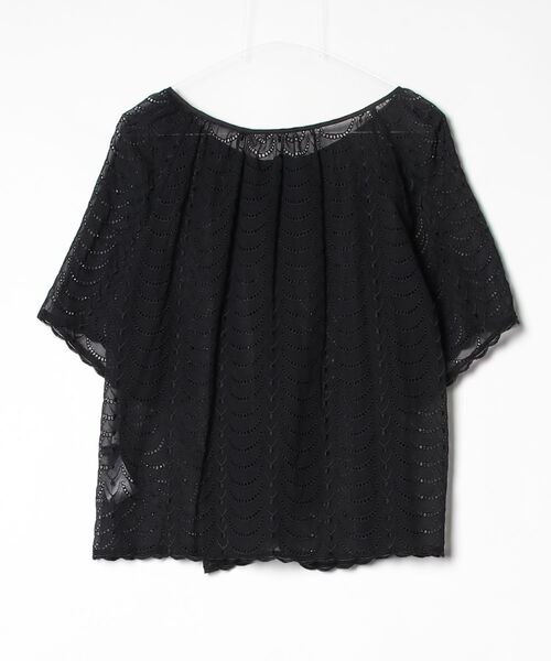 「CYNTHIA ROWLEY」 半袖ブラウス 2 ブラック レディース_画像2