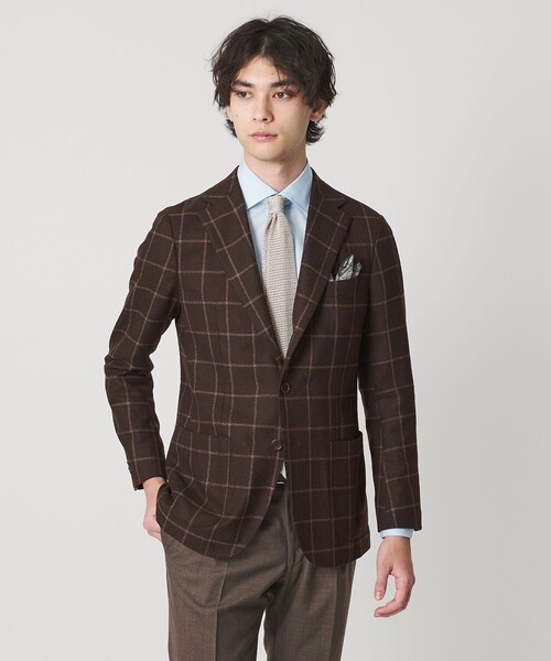 UNITED ARROWS & SONS ブラウン テーラードジャケット UNITED ARROWS & SONS（ユナイテッドアローズアンドサンズ）の