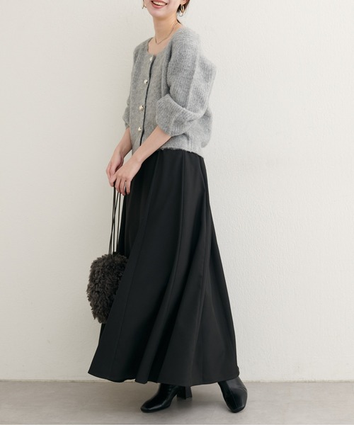 「natural couture」 ニットカーディガン FREE モカ レディース_画像3