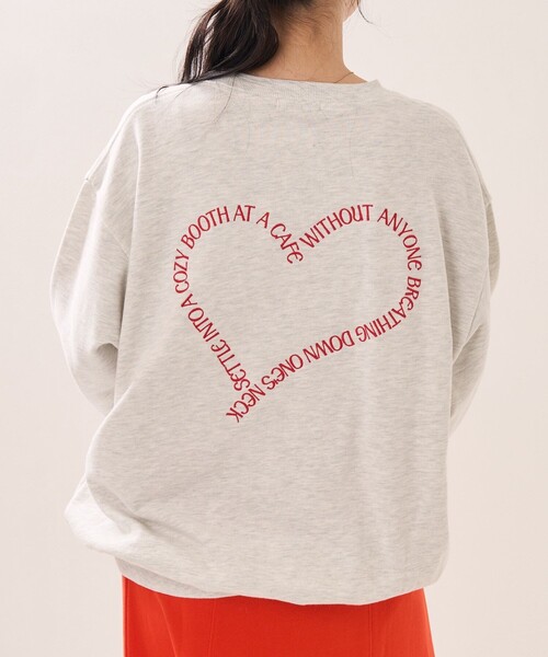 「FREAK'S STORE」 スウェットカットソー フリ- チャコールグレー レディース_画像2