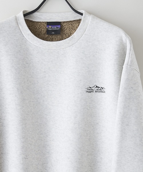 「ragged mountain」 スウェットカットソー MEDIUM チャコールグレー メンズ_画像3