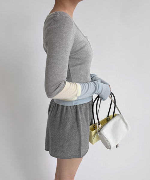 tシャツ 「YUHAN WANG/ユハン・ワン」layered illusion top レディースの画像