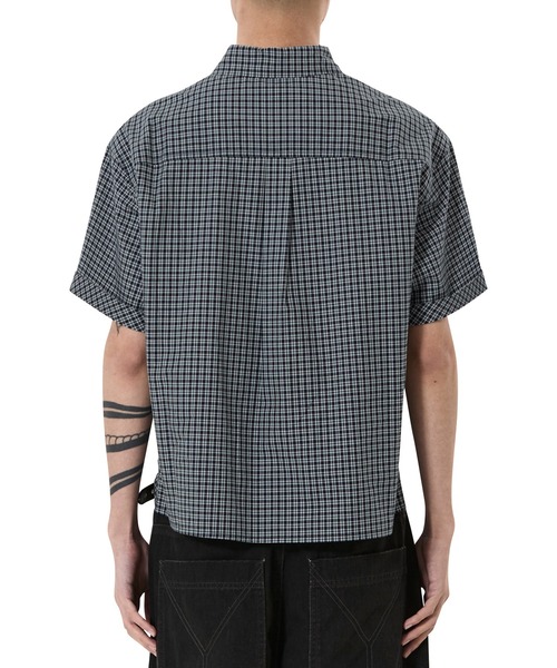 OY（オーワイ） シャツ 半袖 「OY/オーワイ」STAMPED CHECK LOGO S/S