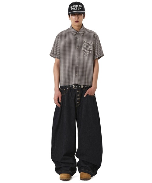 シャツ OY LOGO CHECK SHIRTS OY（オーワイ） シャツ 半袖 「OY/オーワイ」STAMPED CHECK LOGO S/S