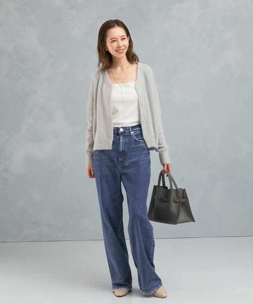 「upperhights」 デニムパンツ 23 ブラック系その他 レディースの画像