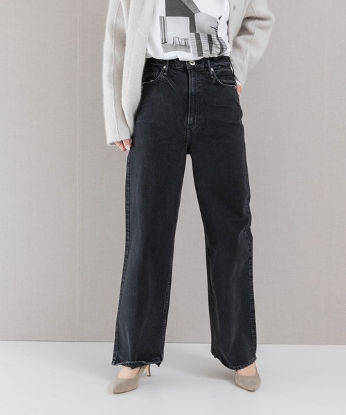 「upperhights」 デニムパンツ 23 ブラック系その他 レディースの画像