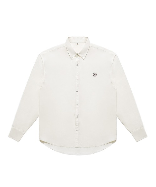 「MASONPRINCE」 長袖シャツ L アイボリー メンズの画像
