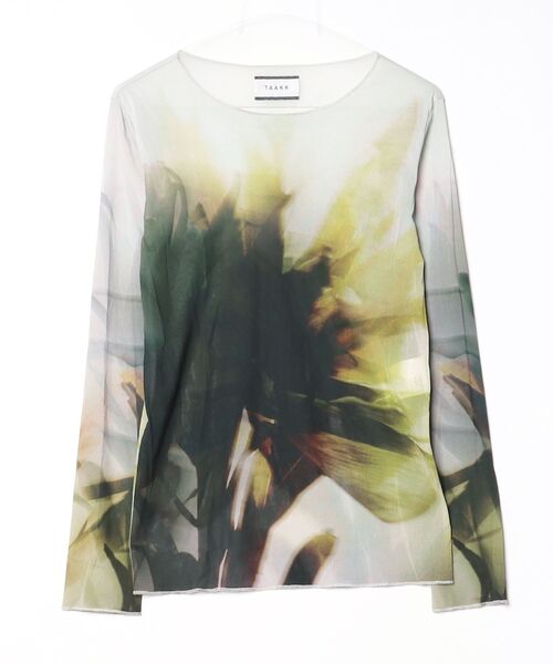 TAAKK ターク ロングTシャツ PAINTING LONG tee TAG（PORTER） 「TAAKK」 長袖Tシャツ 1 グリーン メンズ : ZOZOTOWN