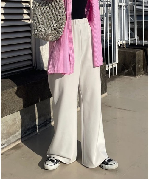 「SHENERY」 パンツ 36 ライトグレー レディース_画像9