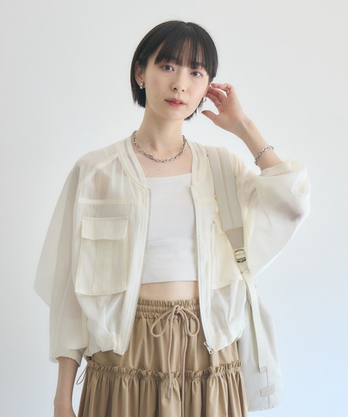 タグ付き　新品　Paradise Picnic　33℃　ピグメントシアーブルゾン Paradise Picnic（パラダイスピクニック） ブルゾン アウター 33