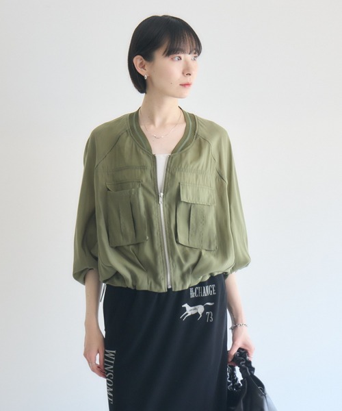 タグ付き　新品　Paradise Picnic　33℃　ピグメントシアーブルゾン Paradise Picnic（パラダイスピクニック） ブルゾン アウター 33