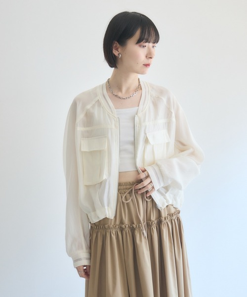 タグ付き　新品　Paradise Picnic　33℃　ピグメントシアーブルゾン Paradise Picnic（パラダイスピクニック） ブルゾン アウター 33