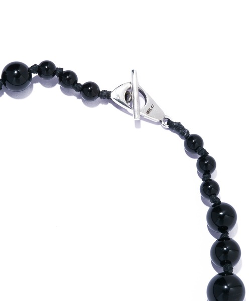 ネックレス 「IRIS 47」gordian knot necklace onyx/ゴーディアン ノット ネックレス オニキス VSJ17 レディースの画像