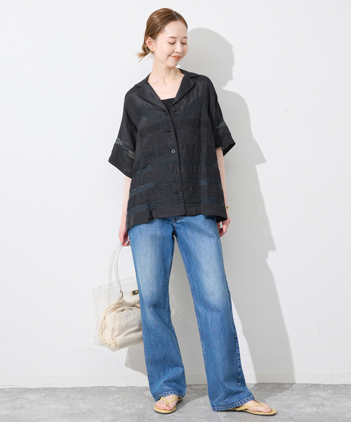 SLOBE IENA（スローブイエナ） ブラウス シャツ crinkle crinkle