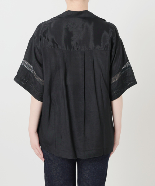 SLOBE IENA（スローブイエナ） ブラウス シャツ 半袖 crinkle crinkle