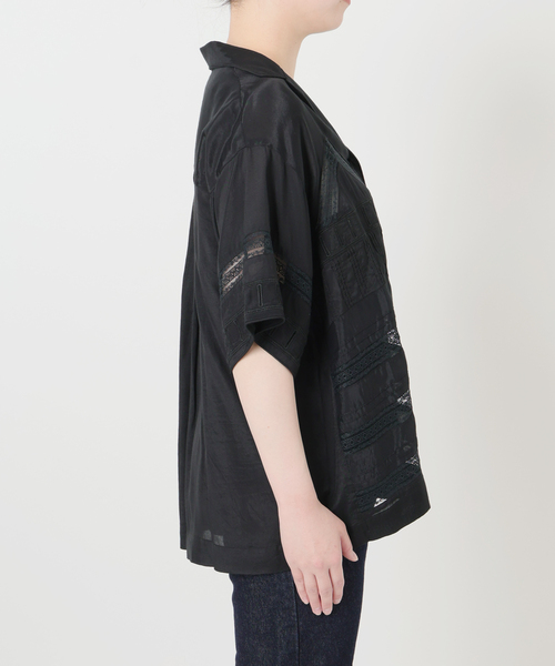 SLOBE IENA（スローブイエナ） ブラウス シャツ 半袖 crinkle crinkle