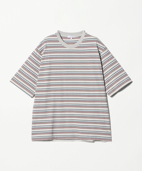 A DAY IN THE LIFE tシャツ ラスティック ボーダー リラックス