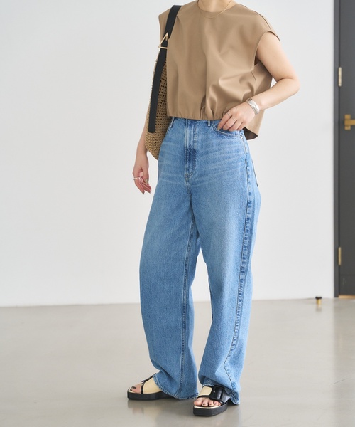 「LE TALON」 フラットサンダル LARGE キャメル レディース_画像5