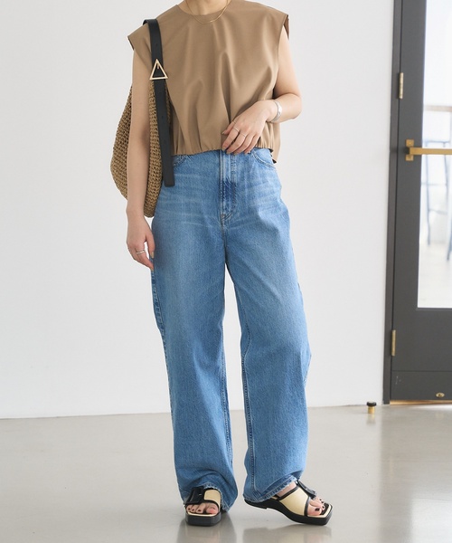 「LE TALON」 フラットサンダル LARGE キャメル レディース_画像6
