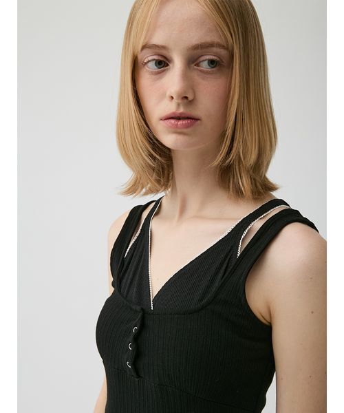 LILY BROWN（リリーブラウン） ワンピース レイヤードレースアップ