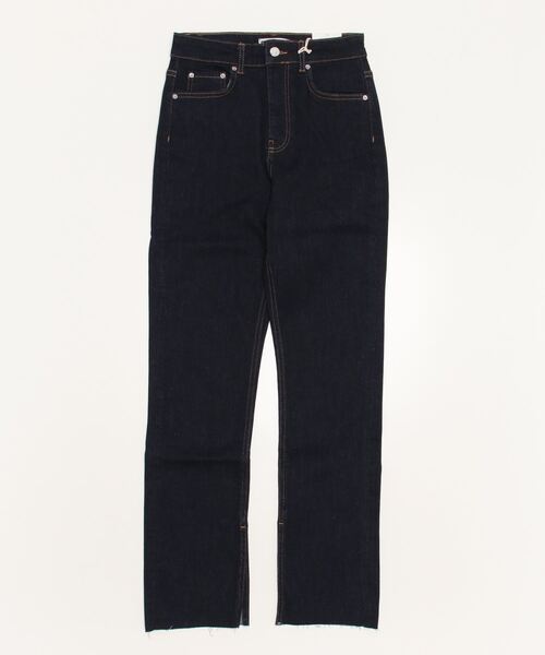 「gina tricot」 デニムパンツ 34 ダークネイビー レディース_画像2