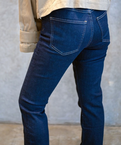 「gina tricot」 デニムパンツ 34 ダークネイビー レディース_画像5