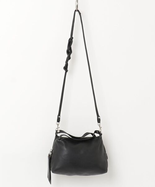 GIANNI CHIARINI ブラックショルダーバッグ GIANNI CHIARINI（ジャンニ キアリーニ） 2WAYバッグ - ブラック