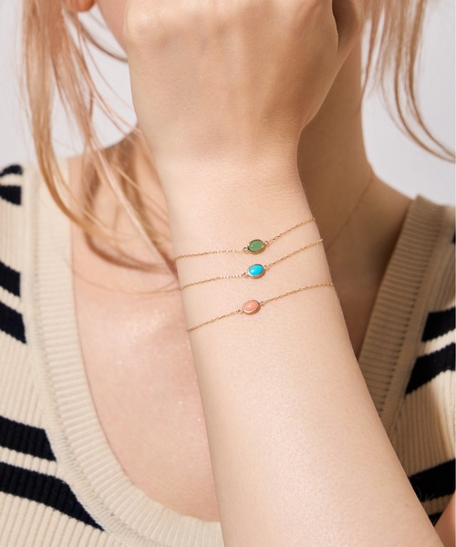 Jewel closet by L&Co. ブレスレット K10 ストーン ブレスレット