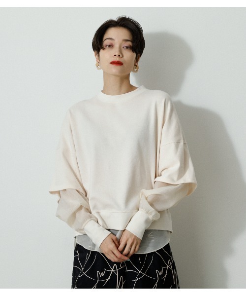 シャツ ブラウス SHEER LAYERED TOPS/シアーレイヤードトップス