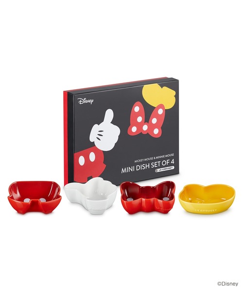 食器 ミッキー＆ミニー／ミニ・ディッシュ （４個入り） | Le Creuset