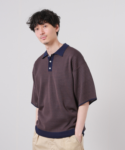 JOURNAL STANDARD（ジャーナルスタンダード） ポロシャツ ジャガード 