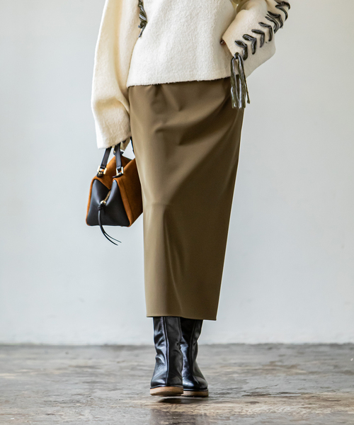 スカート 追加 ジャージーライクカラータイトスカート Zozotown Paypayモール店 通販 Paypayモール