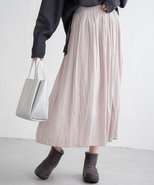 ikka（イッカ） スカート カセン消しプリーツスカート : ZOZOTOWN