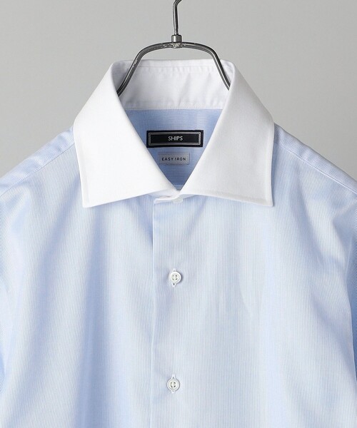 SHIPS（シップス） シャツ SHIPS: イージーアイロン ワイドカラー