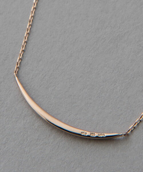 ete レイヤー カーヴィーライン ネックレス レイヤード] K18YG カーヴィーライン ネックレス（261080） ｜ women