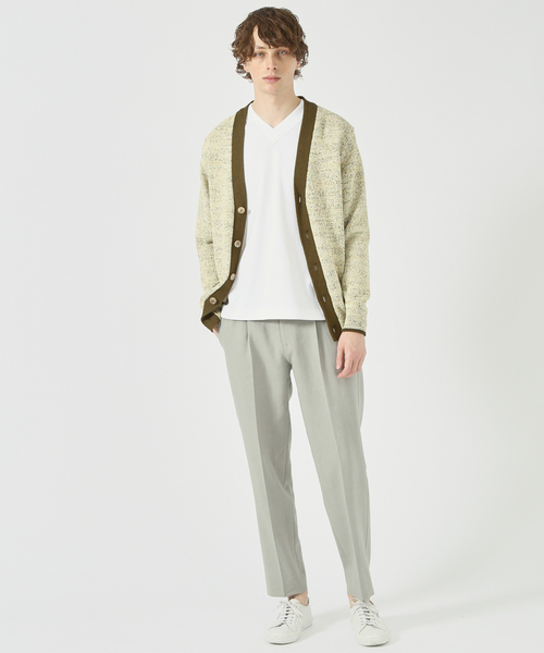 DESIGNWORKS カーディガン ミックスヤーン メンズ : ZOZOTOWN