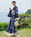 浴衣 手染め注染浴衣3点セット utatane...の詳細画像2