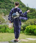 浴衣 手染め注染浴衣3点セット utatane...の詳細画像3