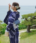 浴衣 手染め注染浴衣3点セット utatane...の詳細画像4