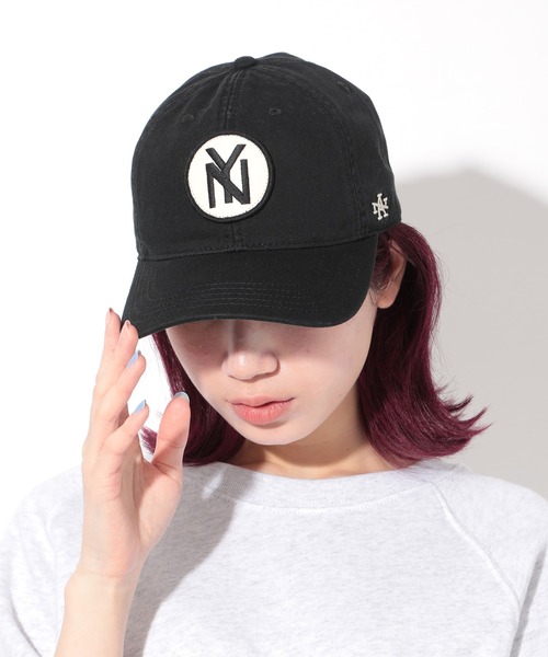 New York Yankees American Needle キャップ 総柄 American Needle ベースボールキャップ NYヤンキース 刺繍 総柄