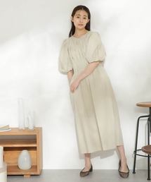 CASA FLINE ワンピース casa fline/ボリュームスリーブ