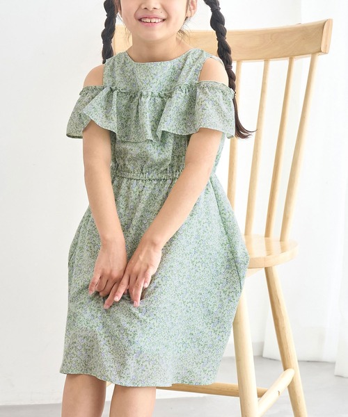 ROPE' PICNIC ワンピース 「KIDS」小花柄オフショルダー